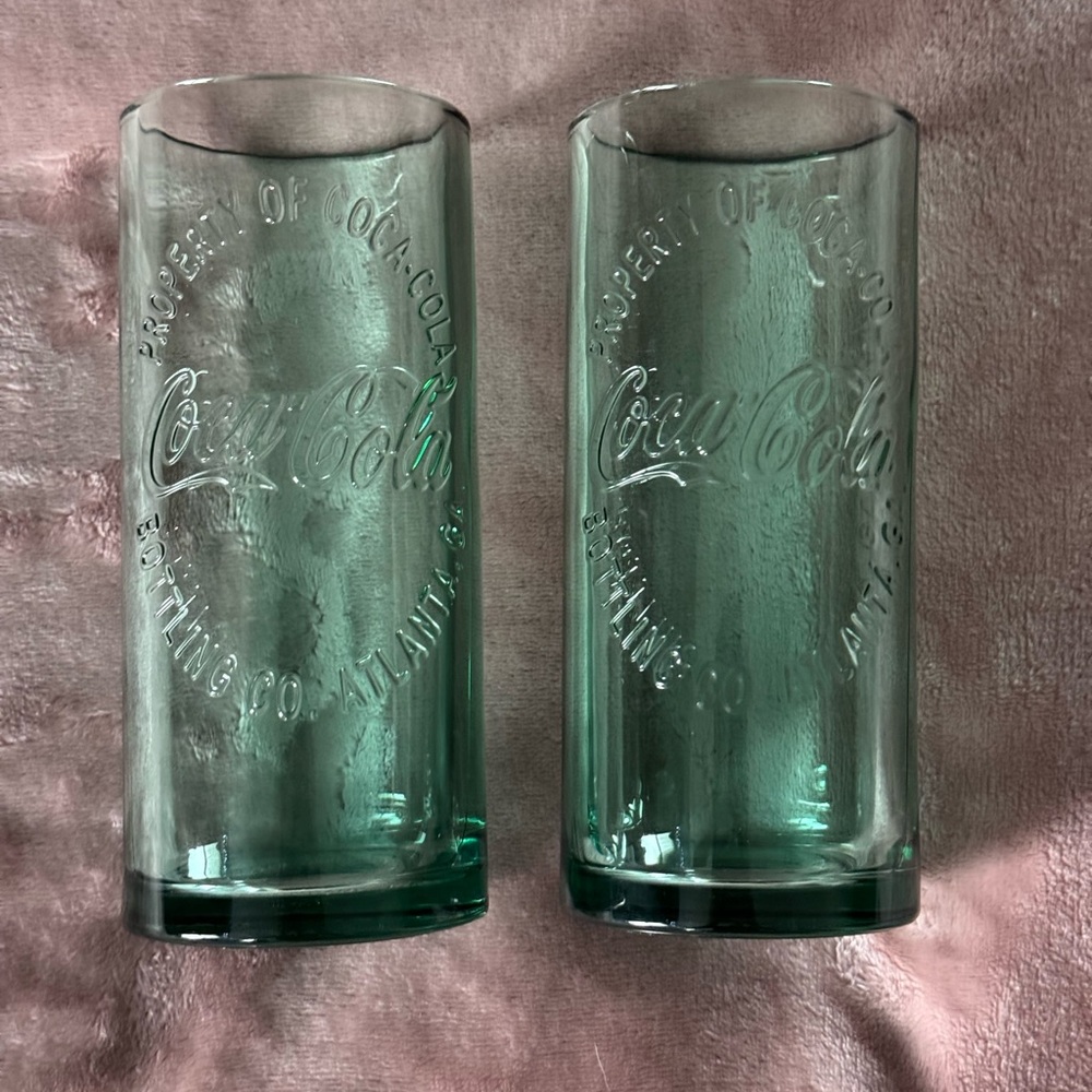 Rare Double Wall “Property Of Coca-Cola” Authentic 16oz Glasses (2009)